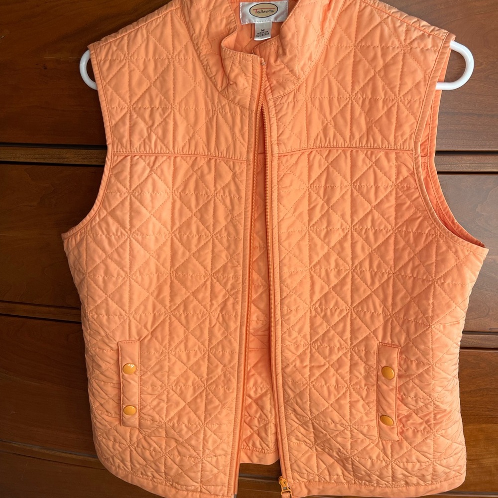 Peach Quilted Vest